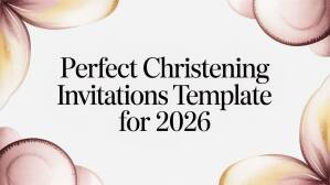 Perfect Christening Invitations Template for 2026