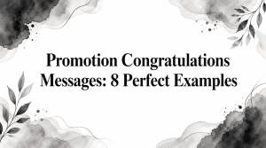 Promotion Congratulations Messages: 8 Perfect Examples