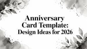Anniversary Card Template: Design Ideas for 2026